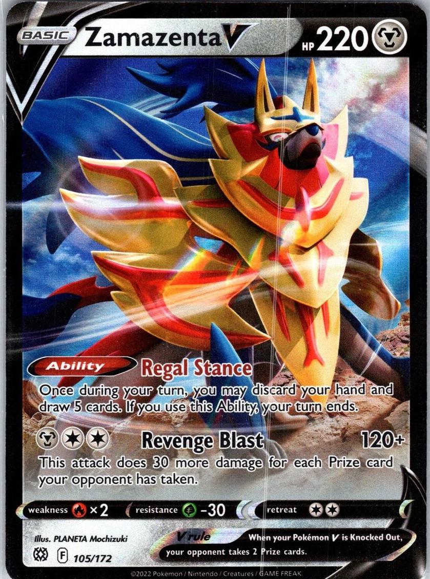 Zamazenta V 2022 Pokemon Brilliant Stars