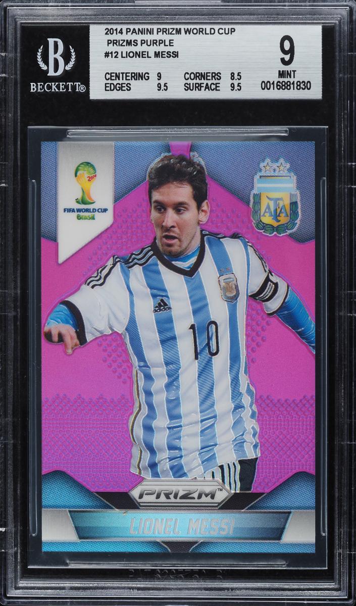 Lionel Messi 2014 Panini Prizm World Cup Soccer 12 Purple image