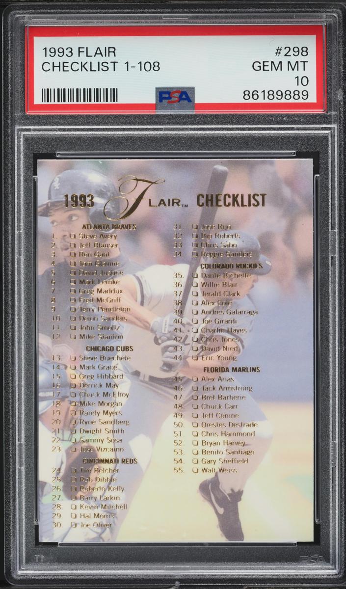 1993 checklist 1-108 #298