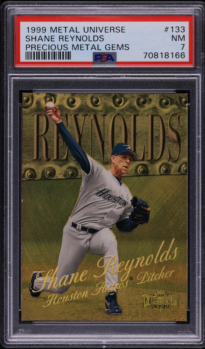 1999 Metal Universe Baseball Precious Metal Gems Shane Reynolds #133 PSA 7