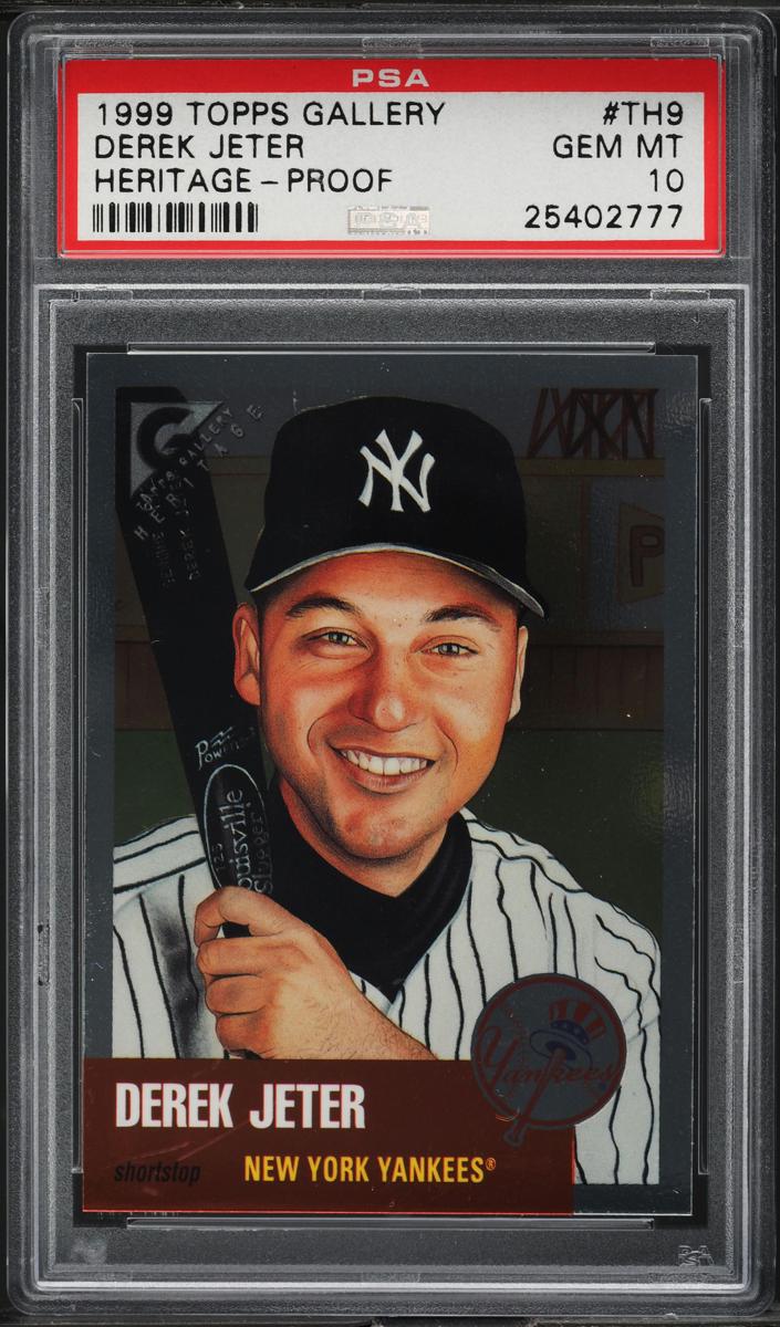 1999 Topps Gallery Baseball Proof Derek Jeter #TH9 PSA 10