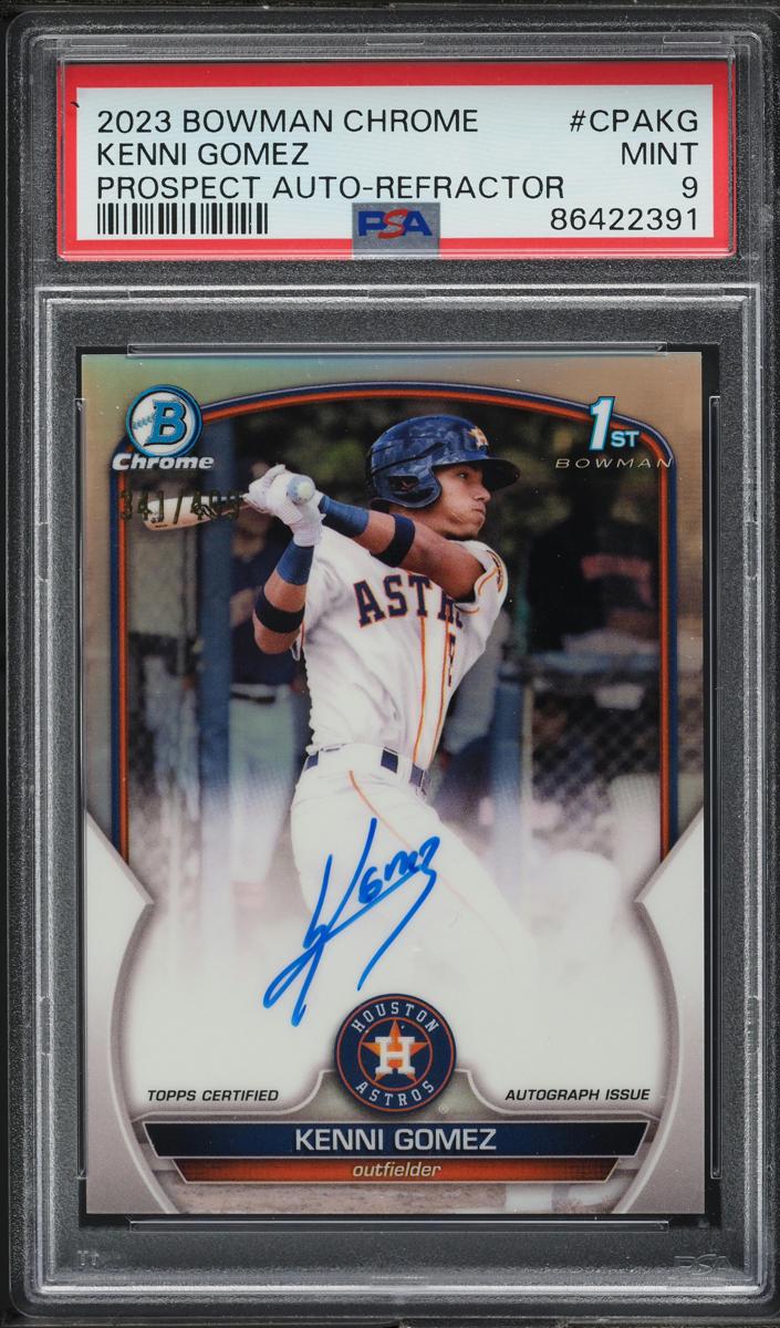 2023 Bowman Chrome Prospects Baseball Refractor Kenni Gomez #CPA-KG PSA 8.5