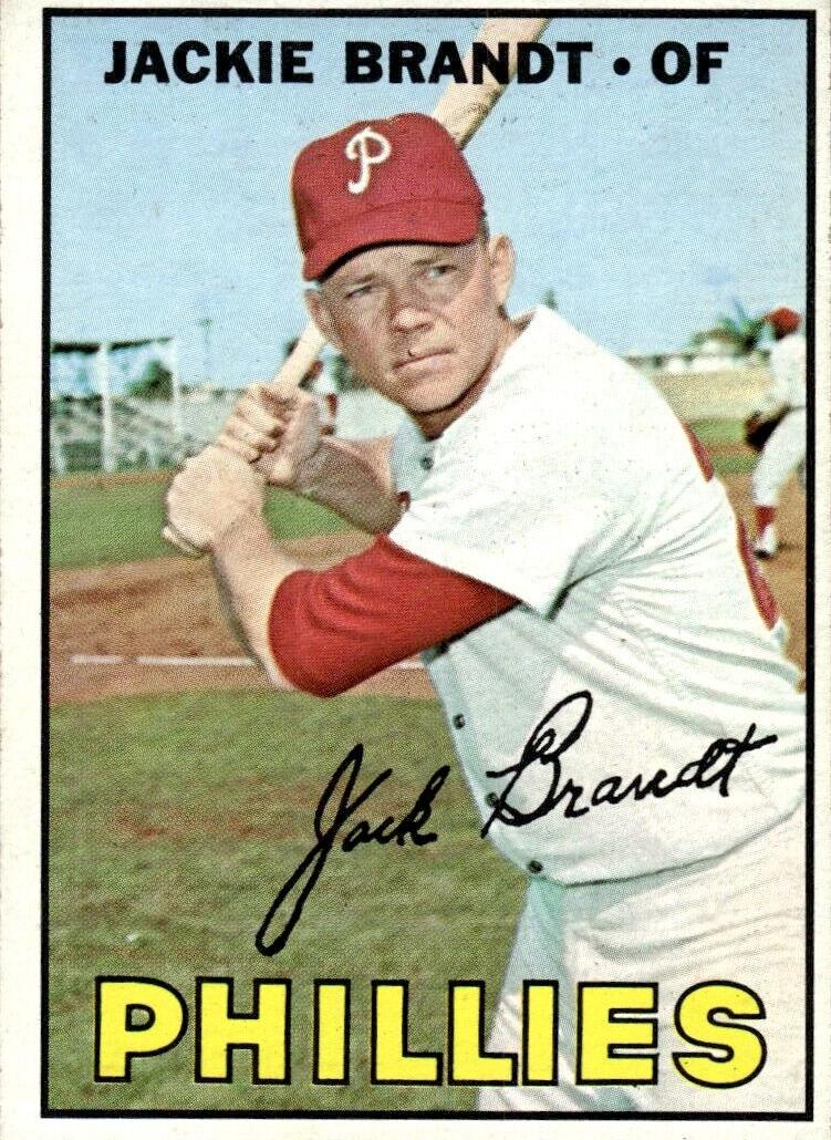 1967 Topps Jackie Brandt #142 card
