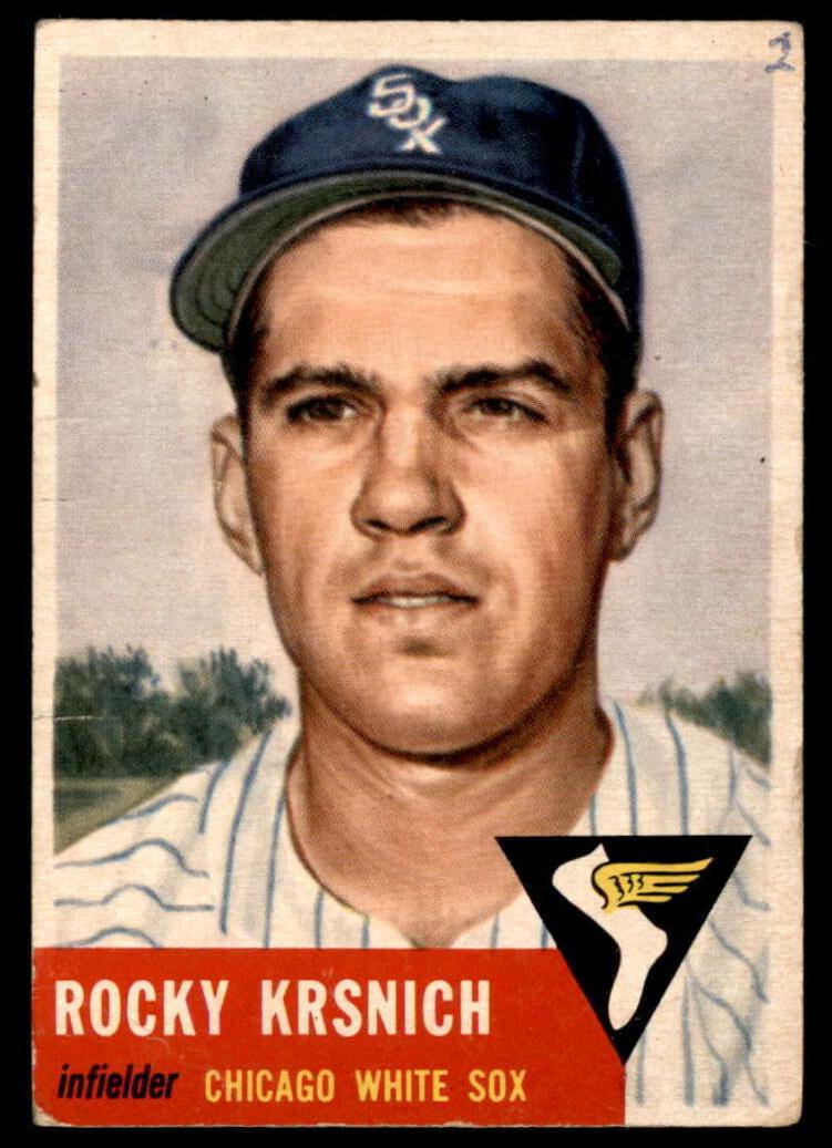 1953 Topps Rocky Krsnich #229 card