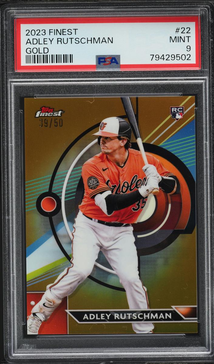 2023 Topps Finest Baseball Gold Adley Rutschman #22