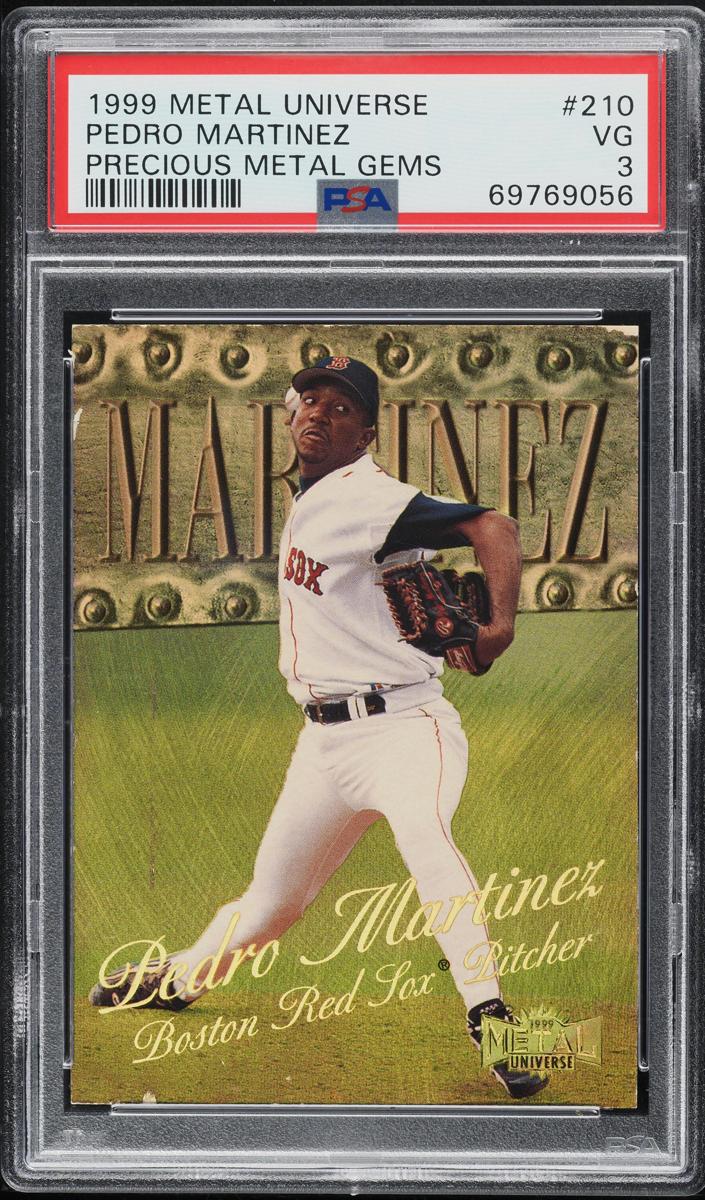 1999 Metal Universe Baseball Precious Metal Gems Pedro Martinez #210 PSA 2.5