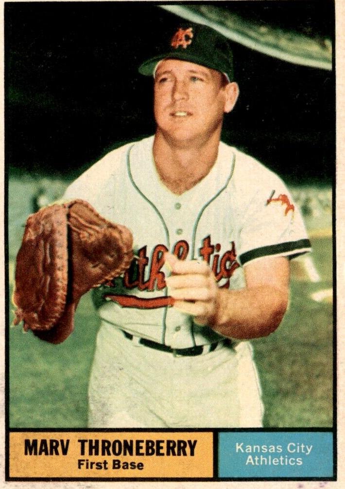 1961 Topps Marv Throneberry #57 card