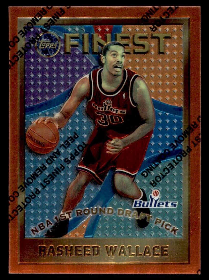 Rasheed Wallace 1995 Topps Finest Basketball