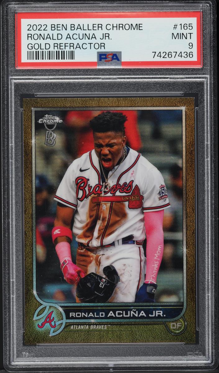 2022 Topps Chrome Baseball Gold Ronald Acuna Jr. #165