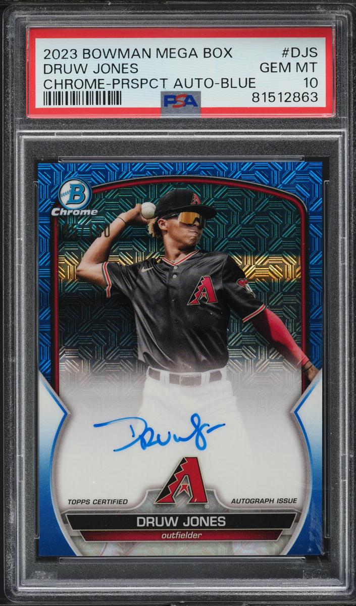 2023 Bowman Chrome Mega Box Baseball Blue Druw Jones #BMA-DJS