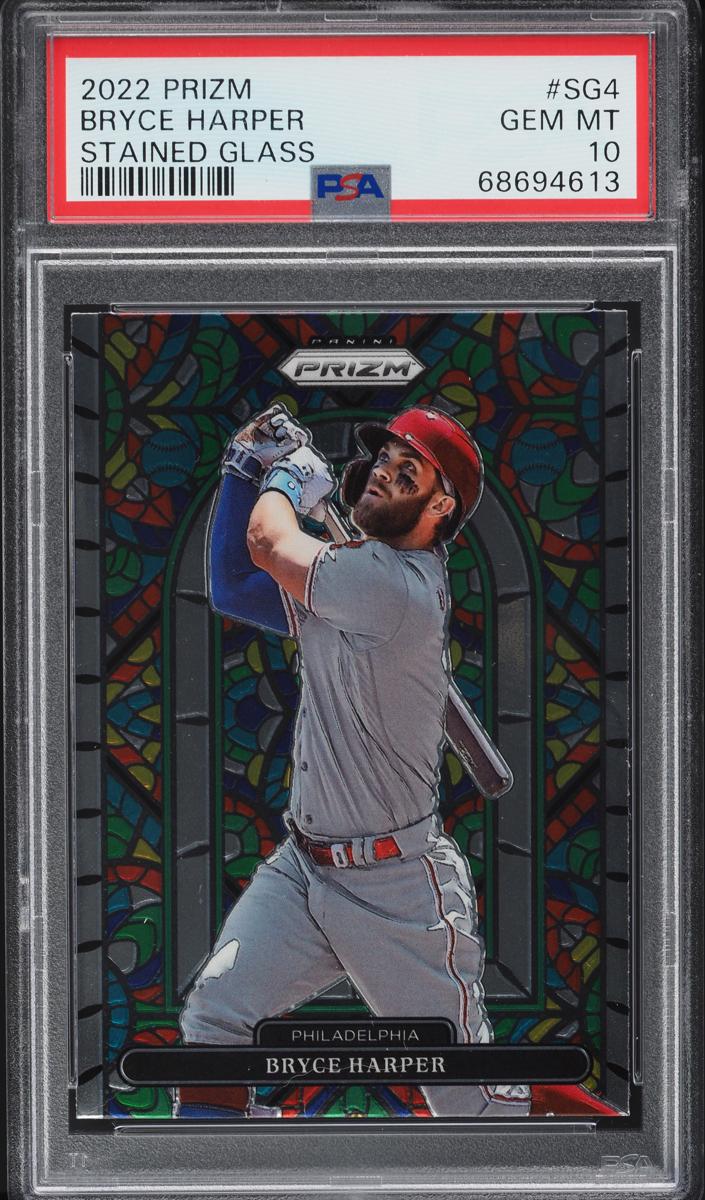Bryce Harper 2022 Panini Prizm Stained Glass Baseball