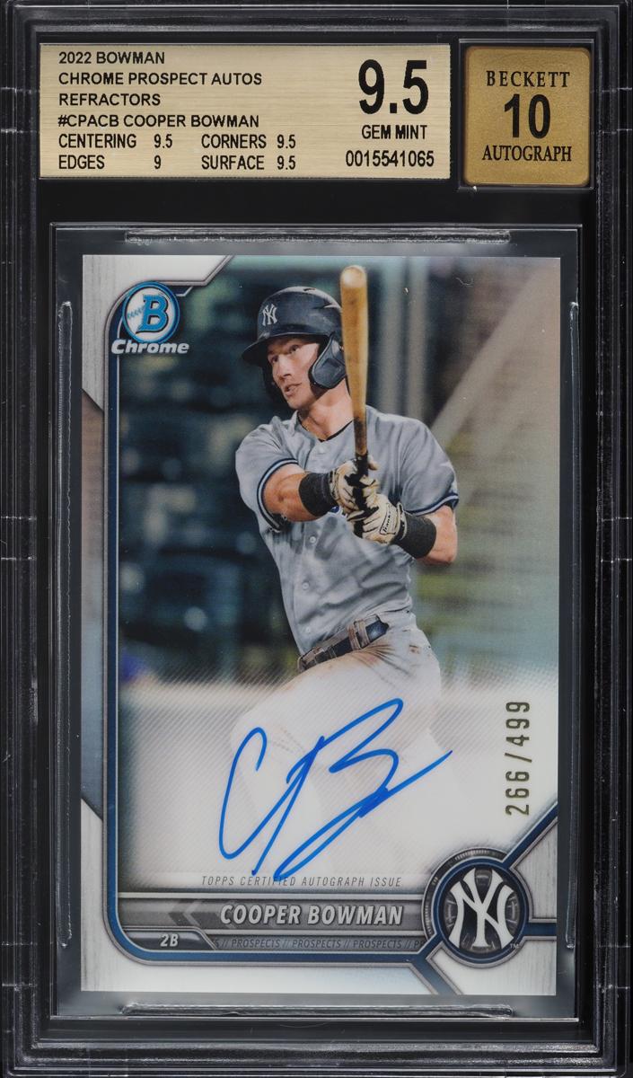 Cooper Bowman - 2022 Bowman Chrome Prospects Baseball