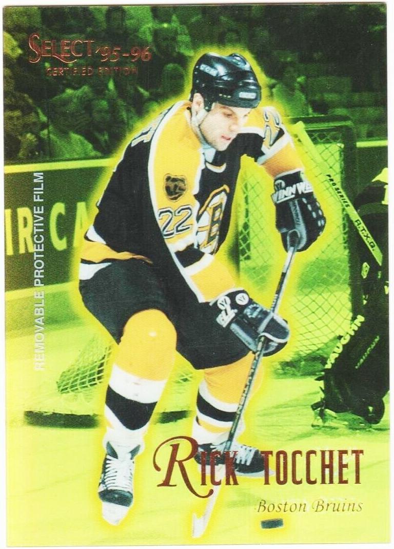1995 Select Certified Rick Tocchet [Mirror Gold] #98 card