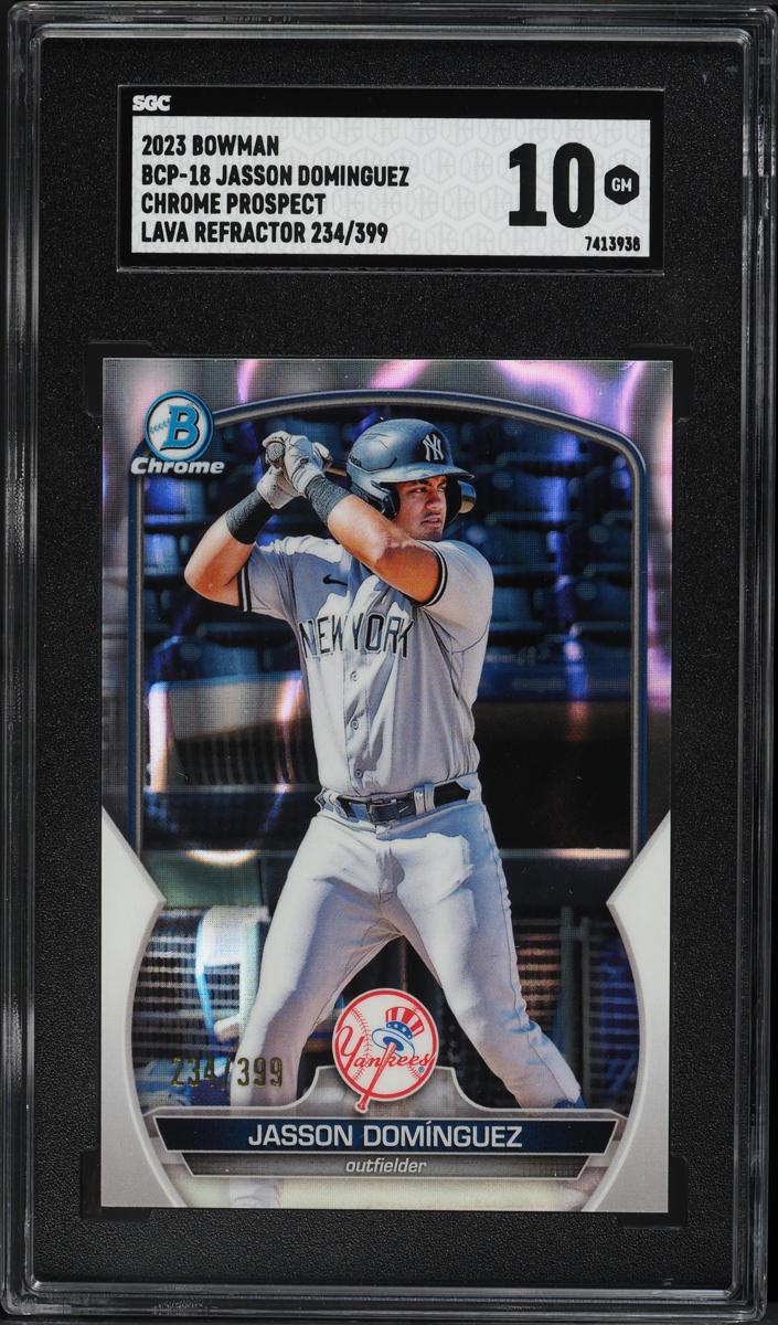 2023 Bowman Chrome Prospects Baseball Lava Jasson Dominguez #BCP-18 SGC 9.5