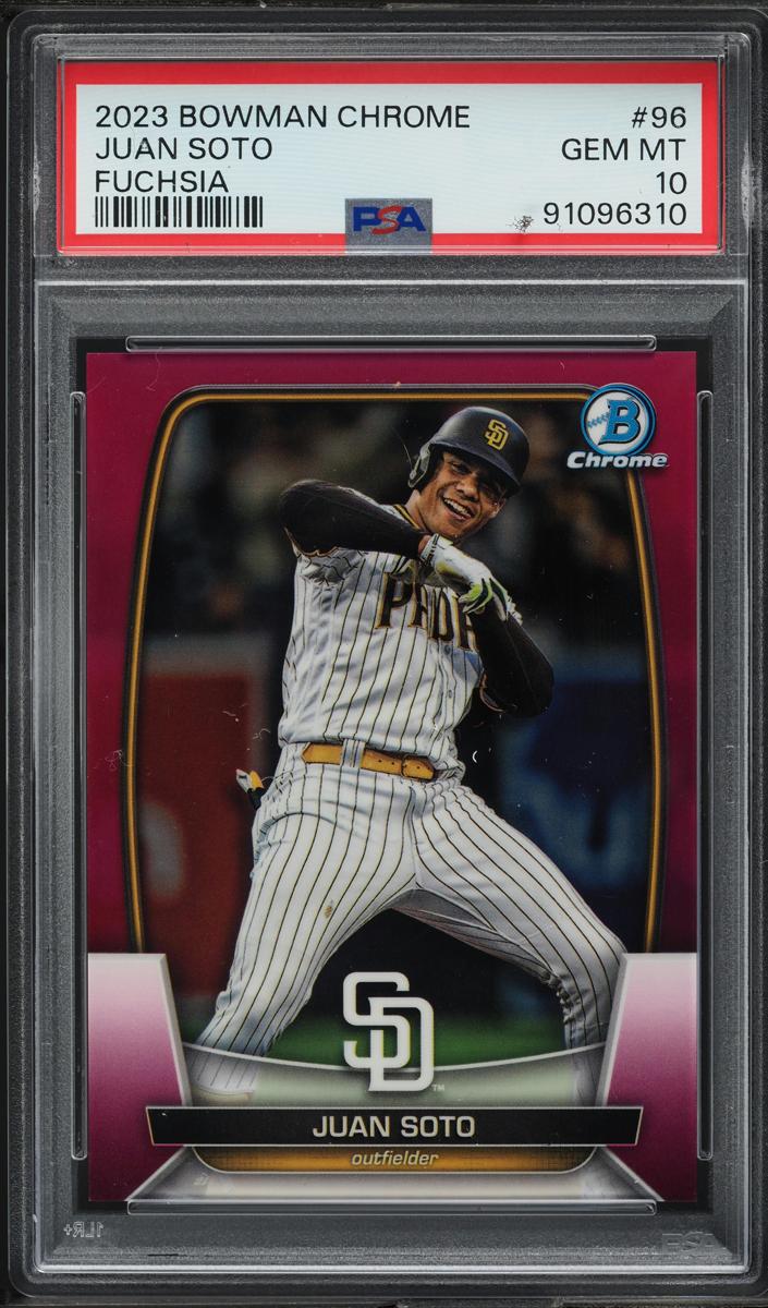 2023 Bowman Chrome Baseball Fuchsia Juan Soto #96