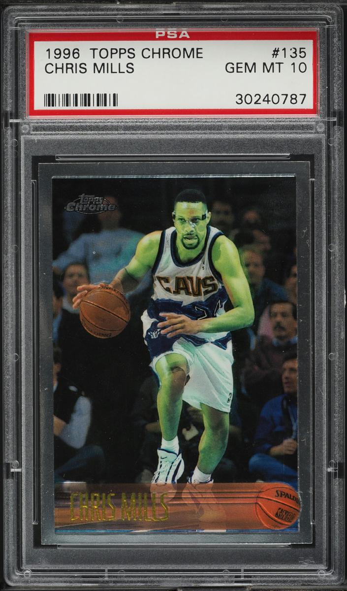 1996 Topps Chrome Chris Mills #135 card
