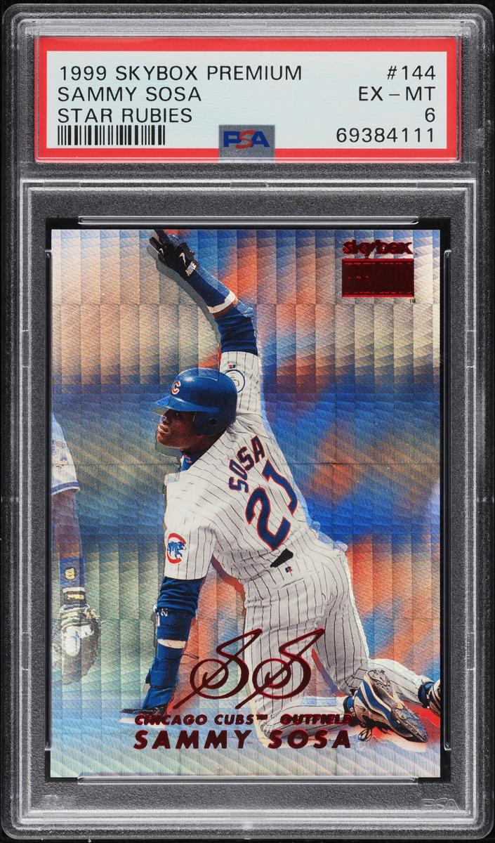 1999 Skybox Premium Baseball Star Rubies Sammy Sosa #144 PSA 6