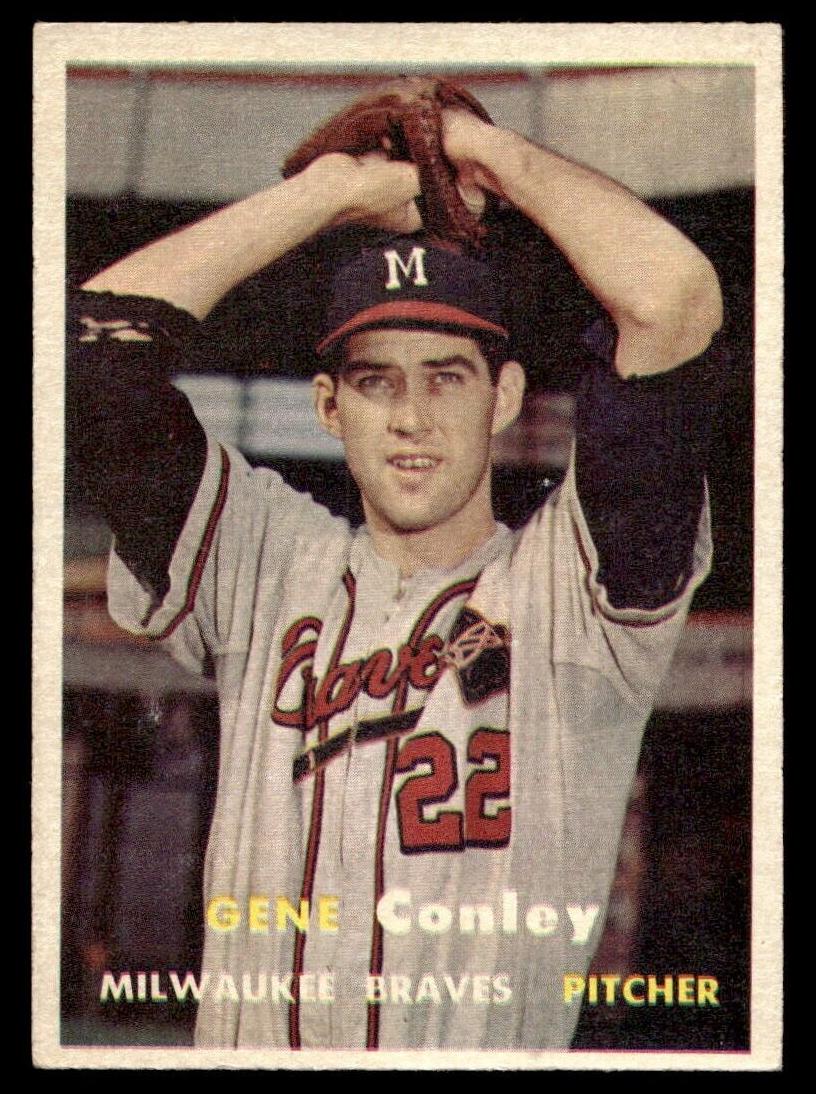 1957 Topps Gene Conley #28 card