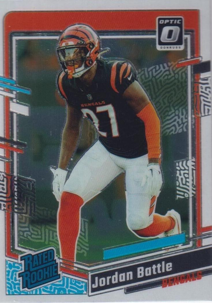 Jordan Battle 2023 Donruss Optic Football card