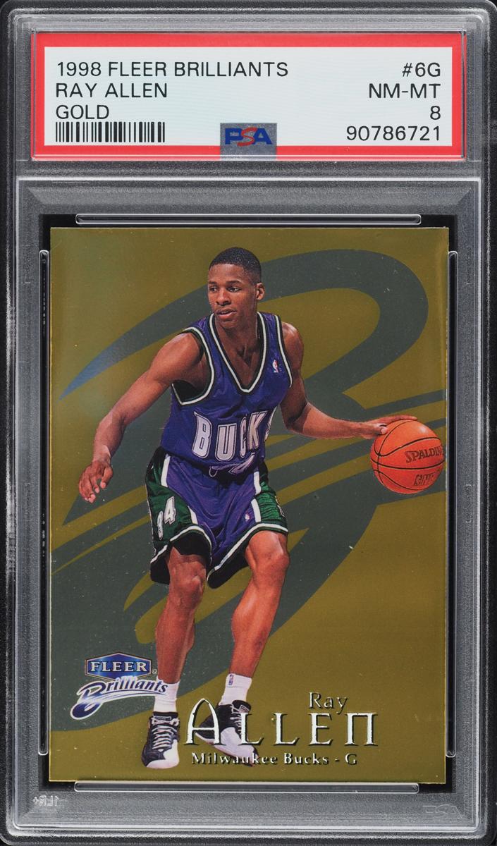 1998 Fleer Brilliants Ray Allen [Gold] #6 card
