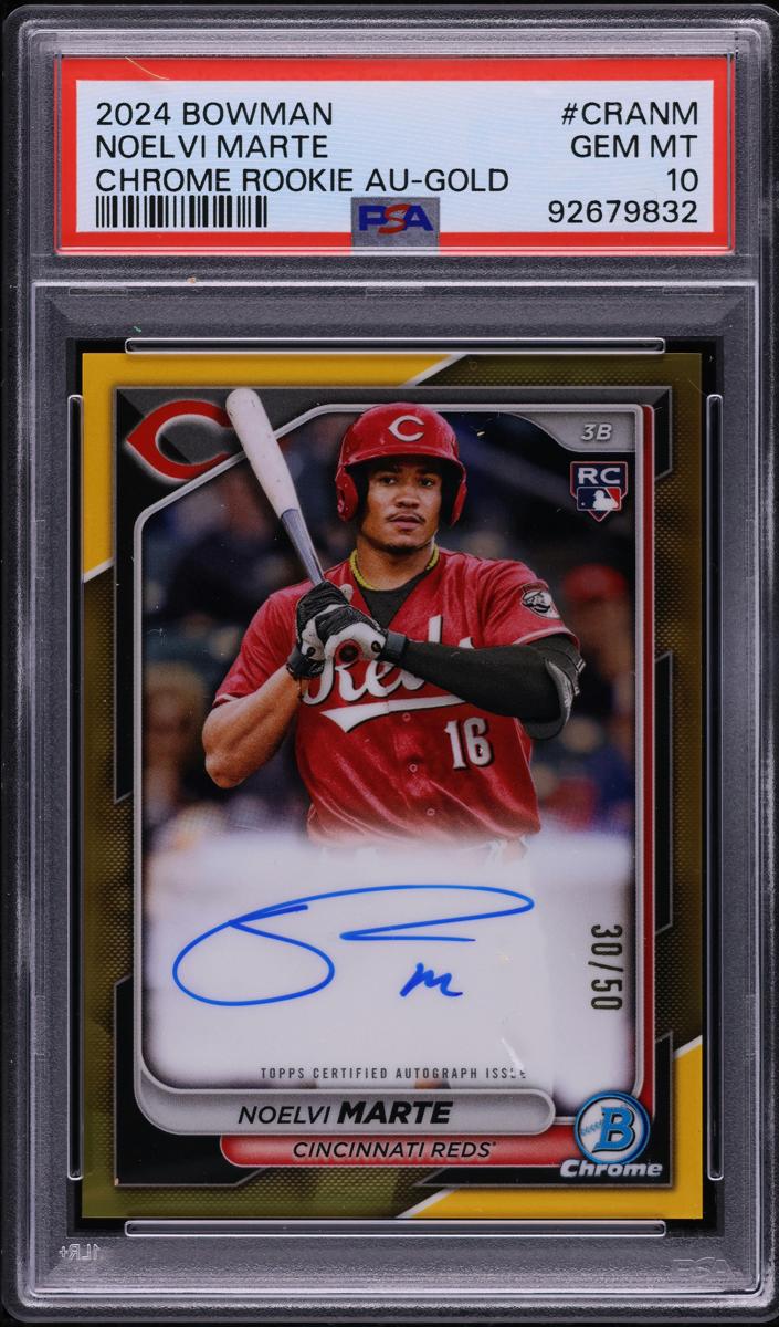 2024 Bowman Chrome Baseball Gold Noelvi Marte #CRA-NM