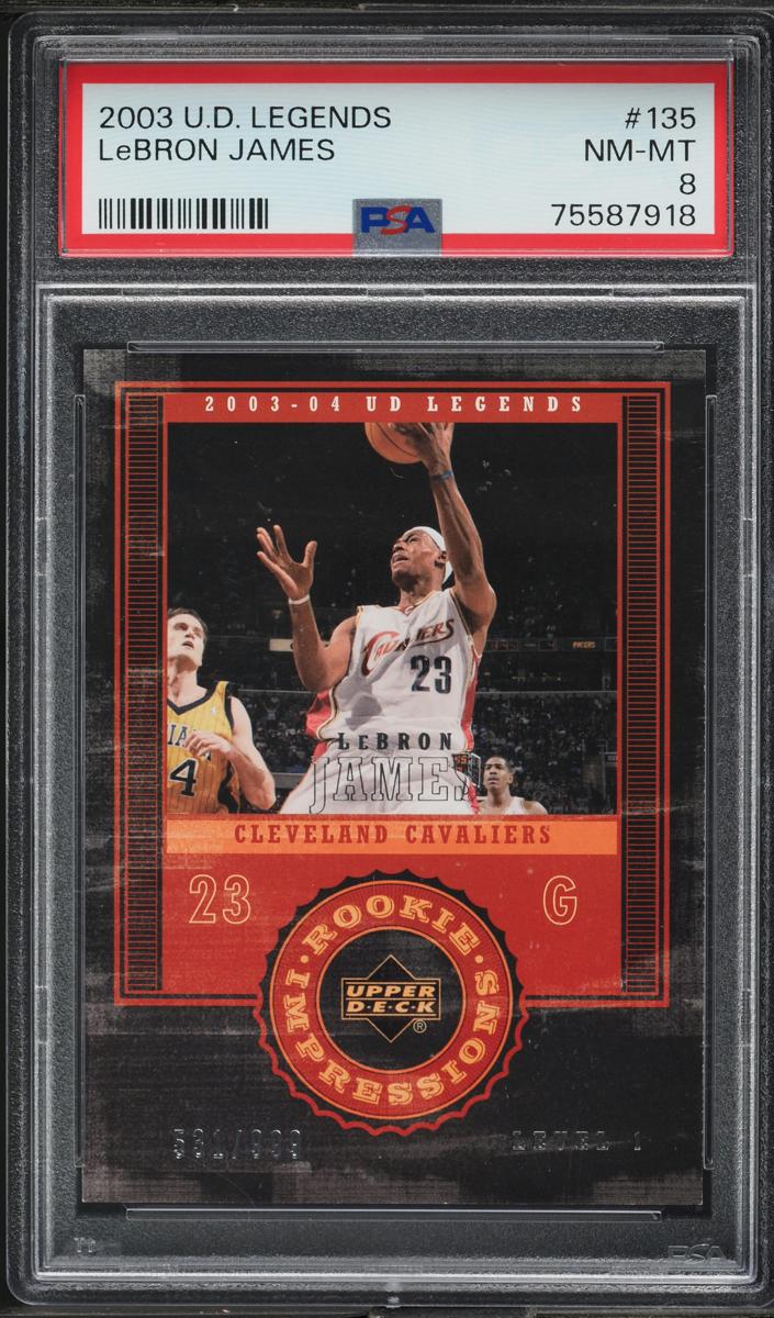 2003 Upper Deck Legends Lebron James #135 card