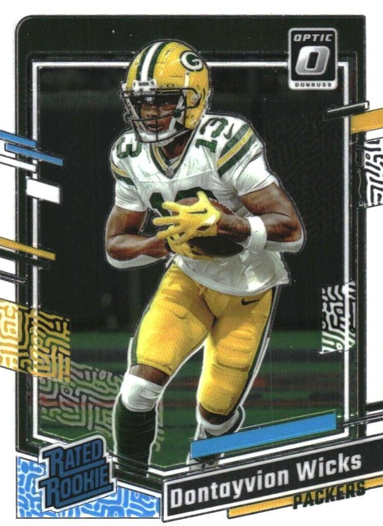 Dontayvion Wicks 2023 Donruss Optic Football card