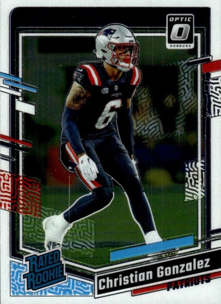 Christian Gonzalez 2023 Donruss Optic Football card