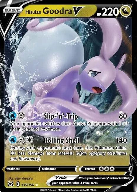 Hisuian Goodra V Holo 2022 Pokemon Lost Origin