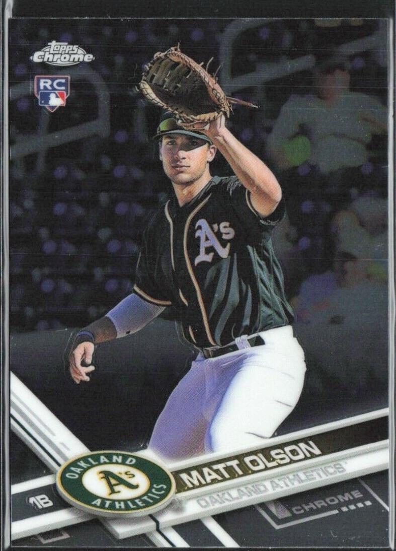 2017 Topps Chrome Matt Olson #98 card