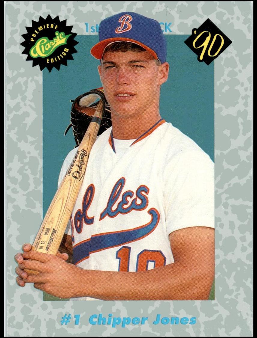 Chipper Jones 1990 Classic Draft Picks Baseball