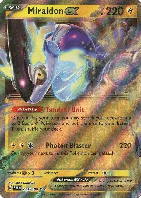Miraidon EX 2023 Pokemon Scarlet & Violet