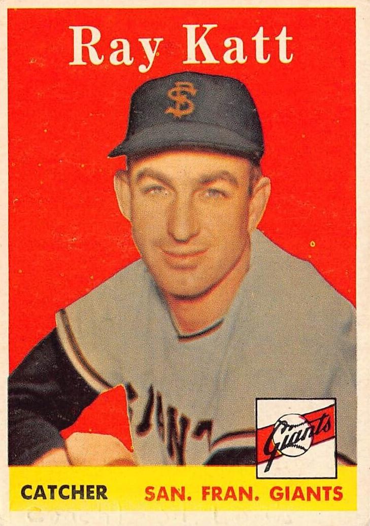 1958 Topps Ray Katt #284 card