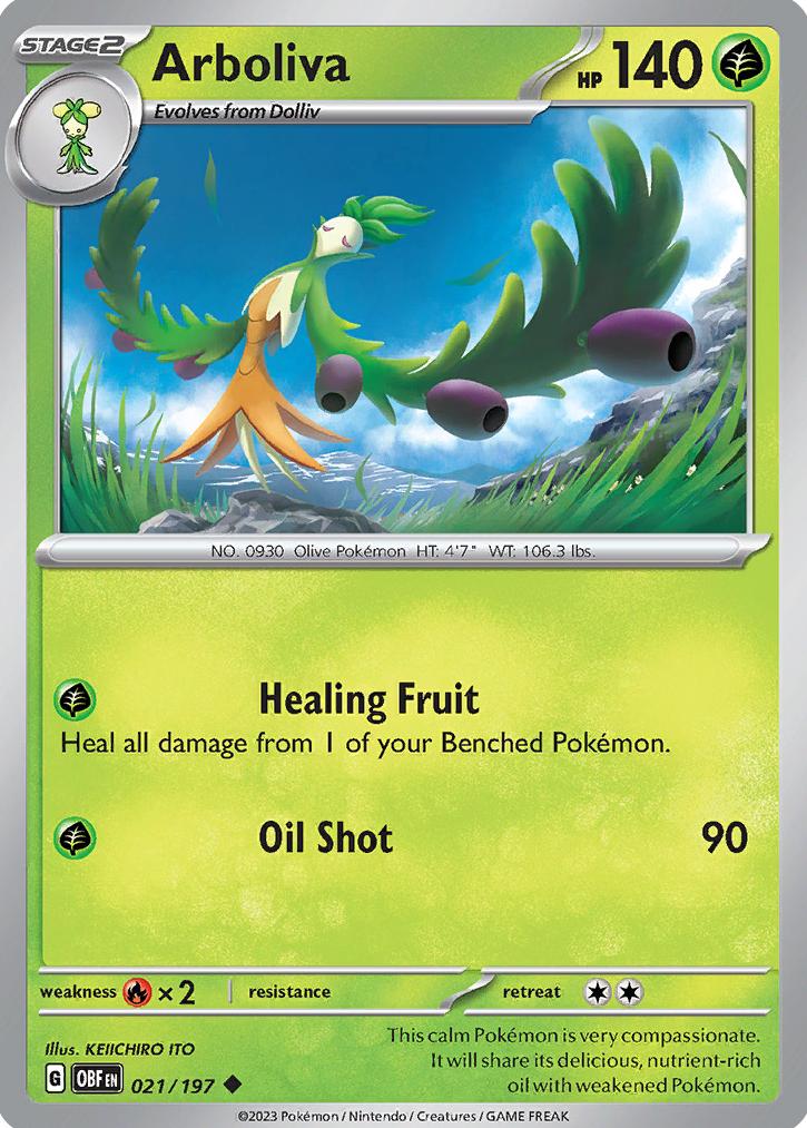 Arboliva 2023 Pokemon Scarlet & Violet Obsidian Flames