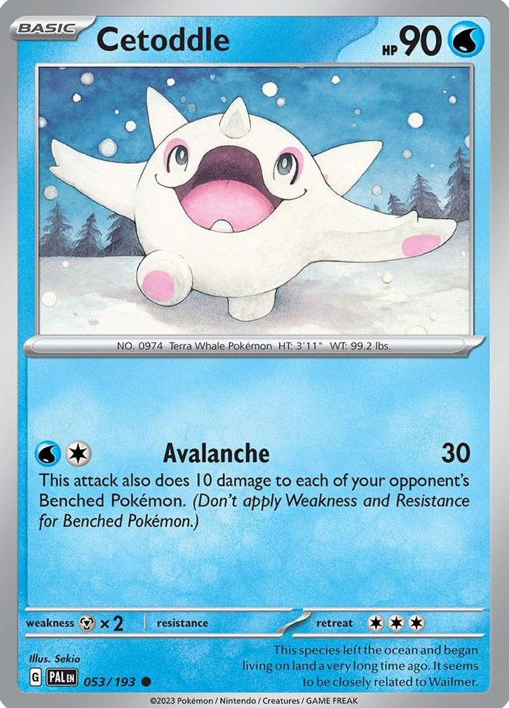 Cetoddle 2023 Pokemon Scarlet & Violet Paldea Evolved