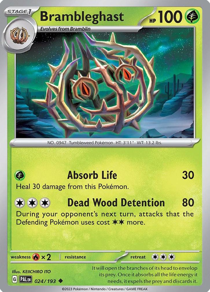 Brambleghast 2023 Pokemon Scarlet & Violet Paldea Evolved