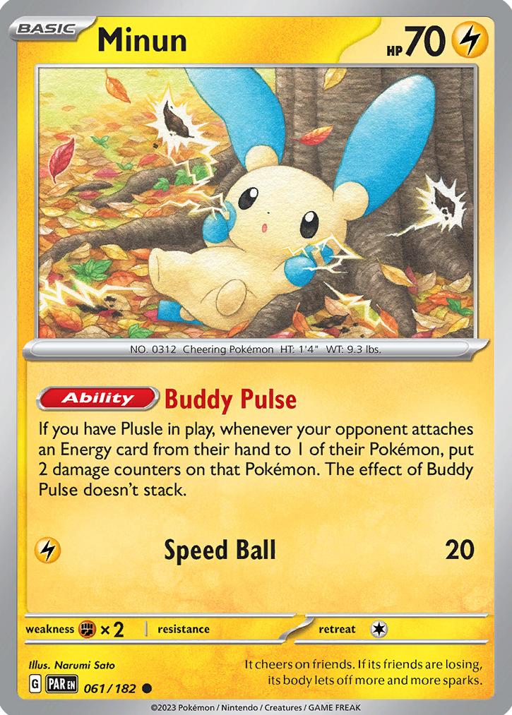 Minun 2023 Pokemon Scarlet & Violet Paradox Rift