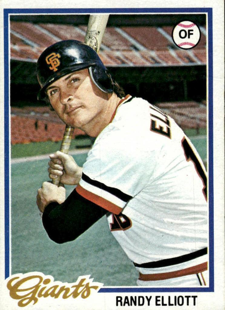 1978 Topps Randy Elliott #719 card