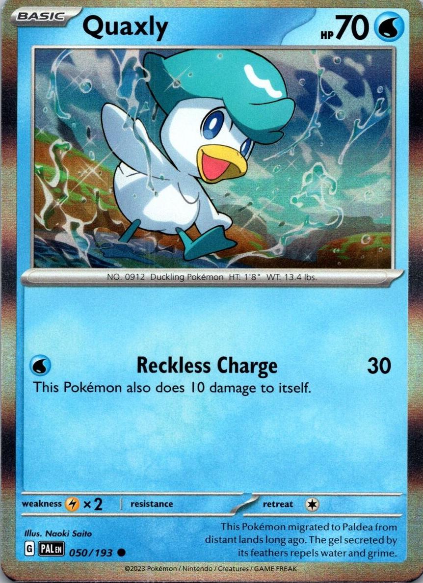 Quaxly 2023 Pokemon Scarlet & Violet Paldea Evolved
