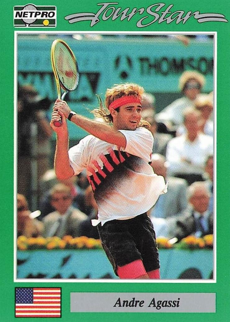 1991 NetPro Tour Stars Andre Agassi #3 card