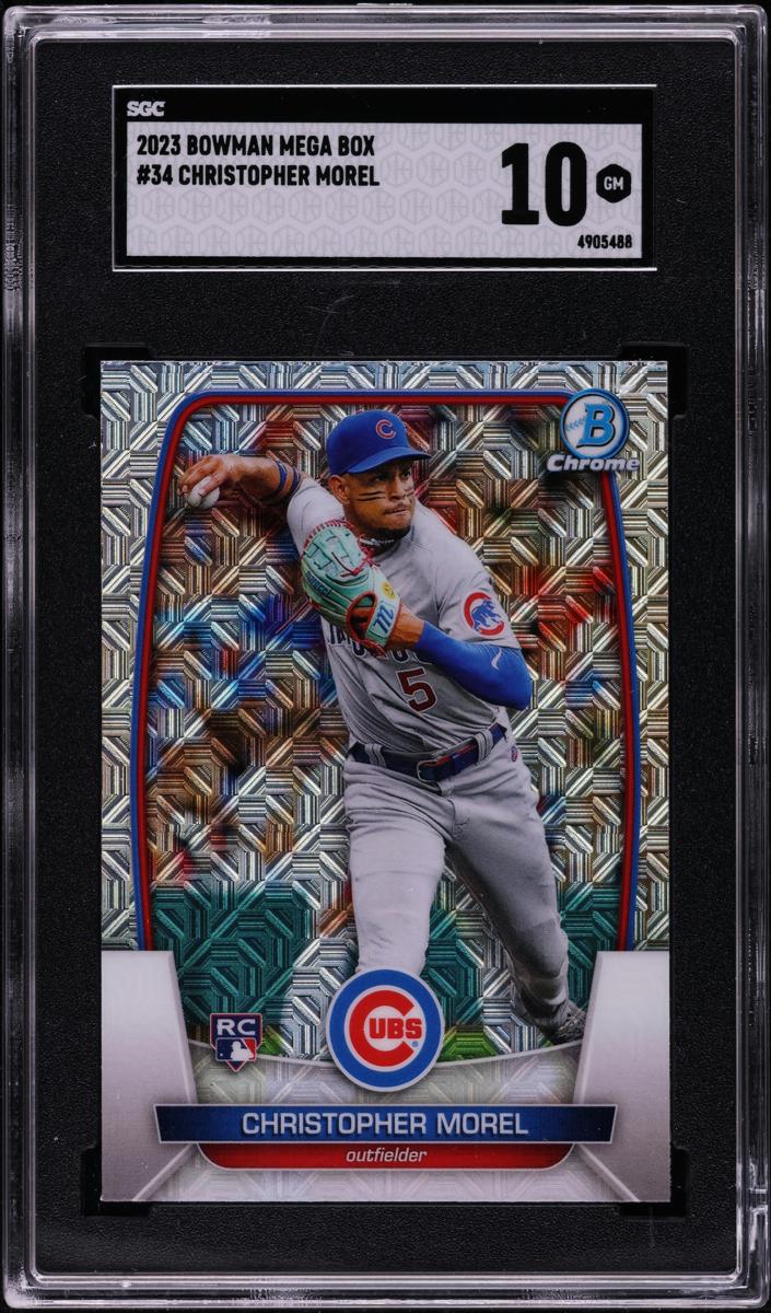 2023 Bowman Chrome Mega Box Baseball Christopher Morel #34 SGC 10