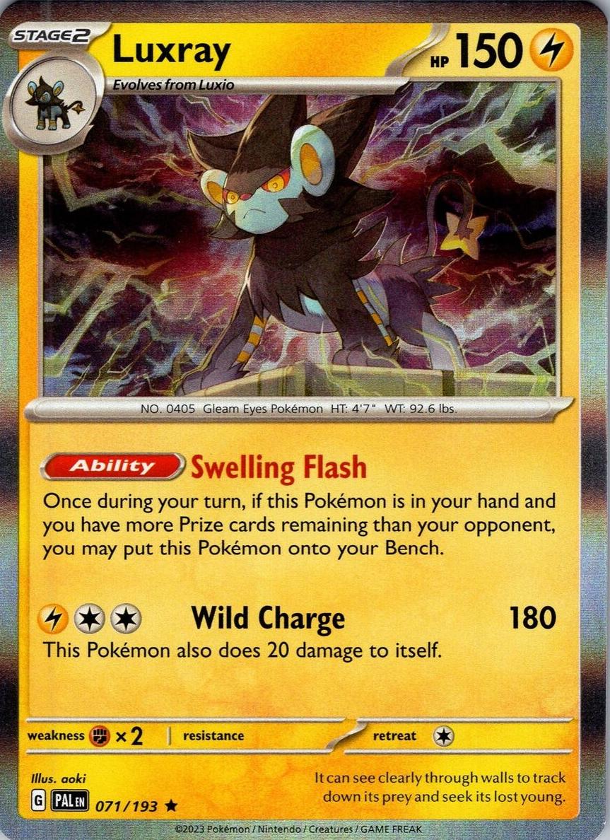Luxray 2023 Pokemon Scarlet & Violet Paldea Evolved