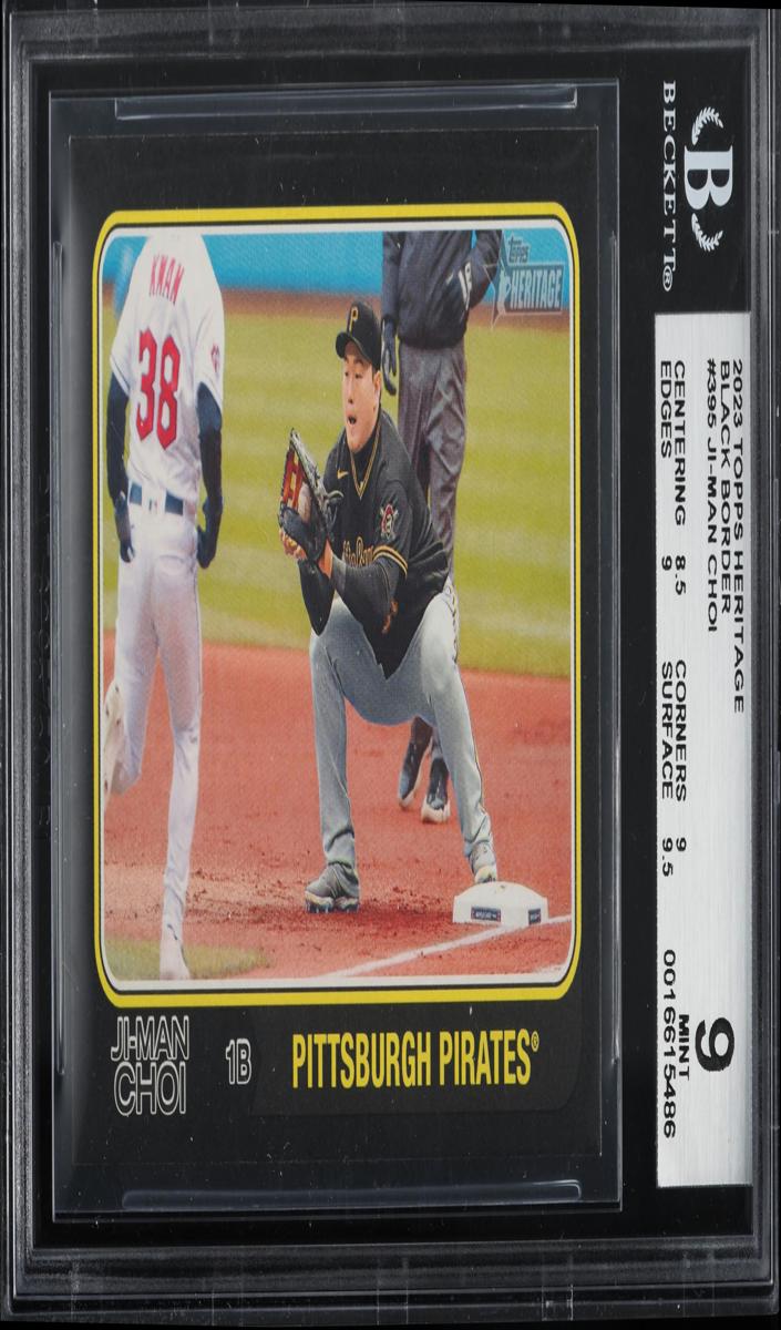 2023 Topps Heritage Baseball Black Border Ji-Man Choi #395 BGS 8.5
