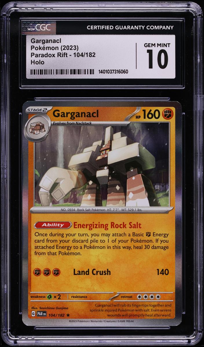 Garganacl Holo 2023 Pokemon Scarlet & Violet Paradox Rift