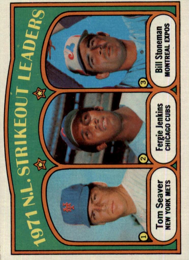 1972 N.L. Strikeout Leaders #95