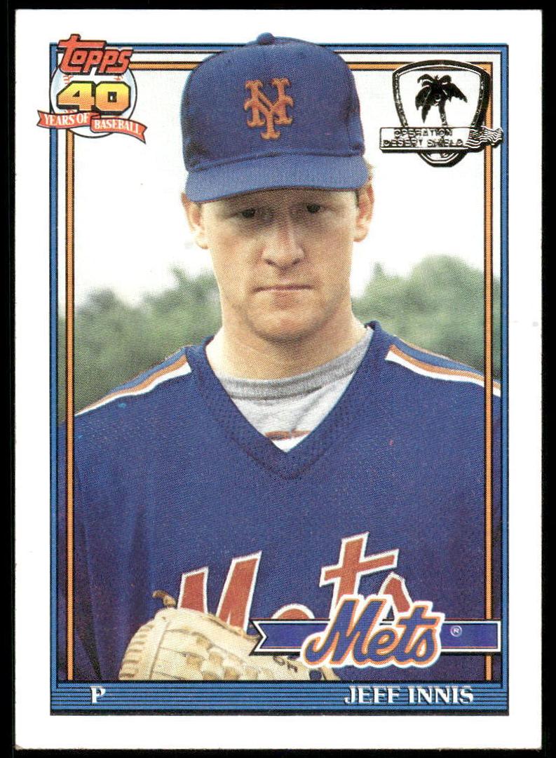1991 Topps Jeff Innis #443 card