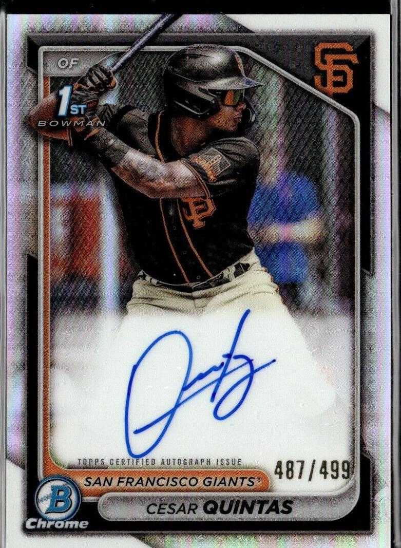 Cesar Quintas 2024 Bowman Chrome Prospects card