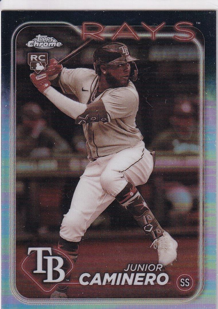 2024 Topps Topps Chrome Sepia Refractor #213 Junior Caminero 1mw4 front