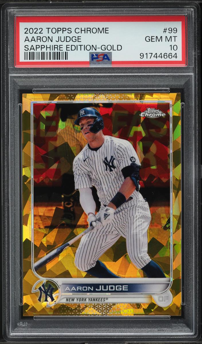 2022 Topps Chrome Baseball Gold Aaron Judge #99 CSG 9.5