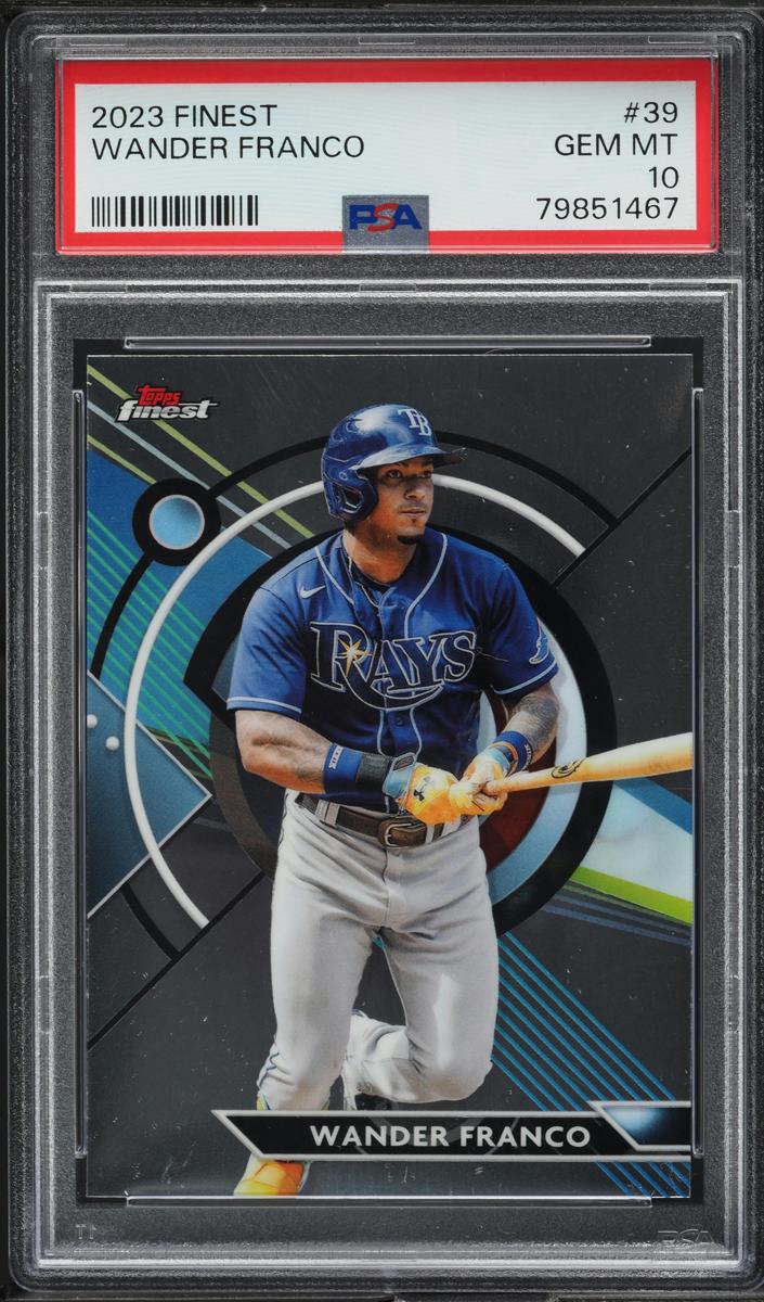 2023 Topps Finest Baseball Wander Franco #39 PSA 9